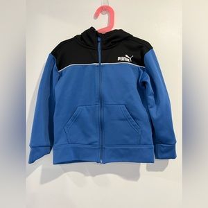 2 for $15 - Puma Black and Blue zip up Hoodie